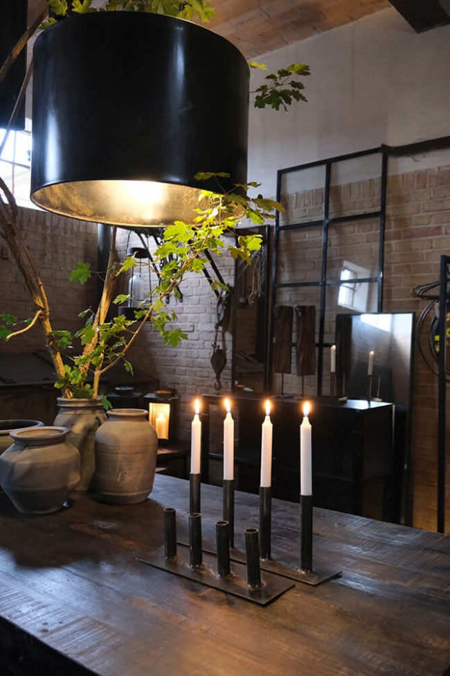 Candelabro 'Line' - Ferro