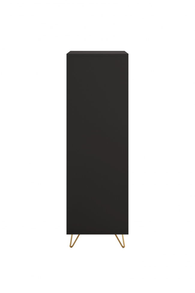 Armadio 'Elle' - Nero/Ottone