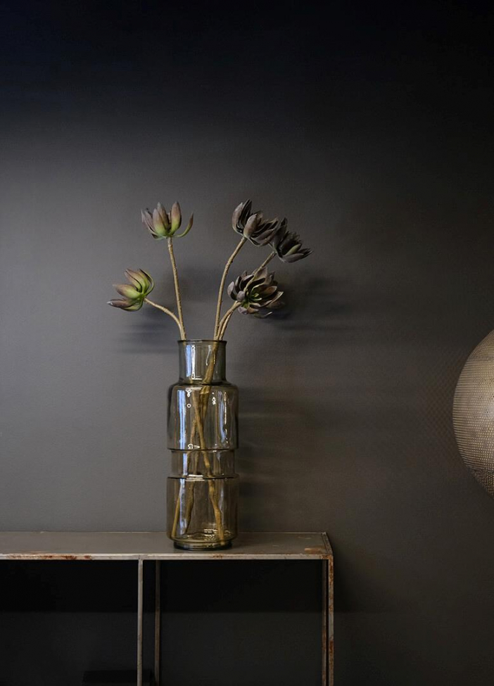 Vaso di vetro 'Clooney' - Beige