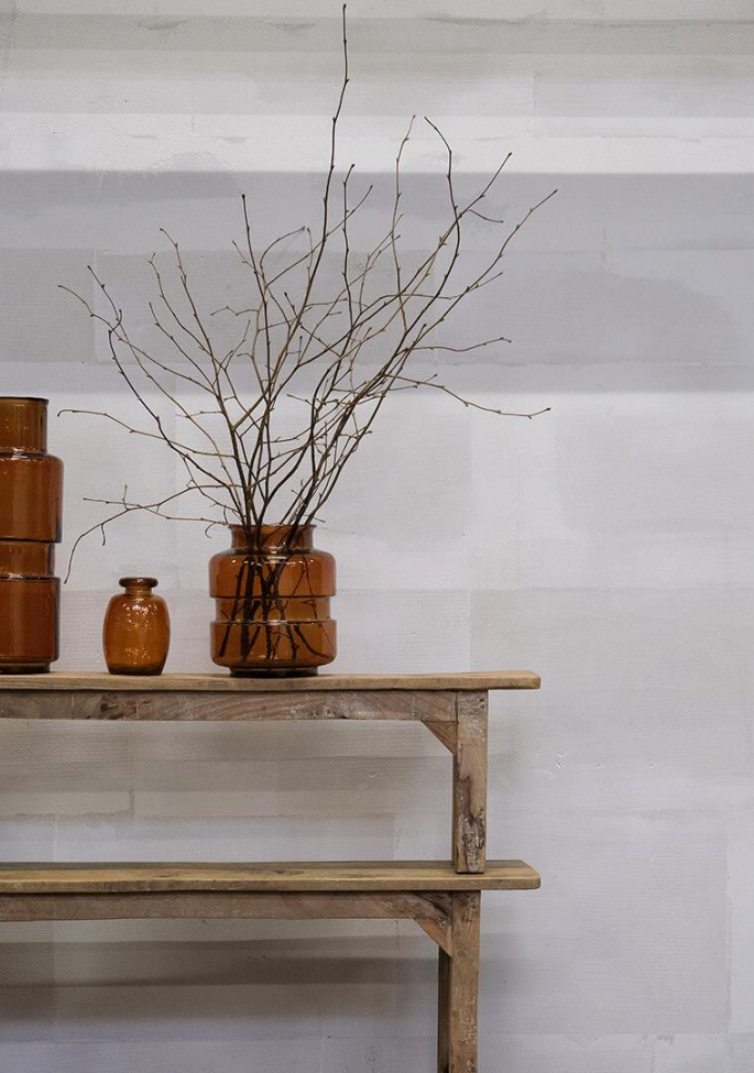 Vaso di vetro 'Noel' - Ambra scura