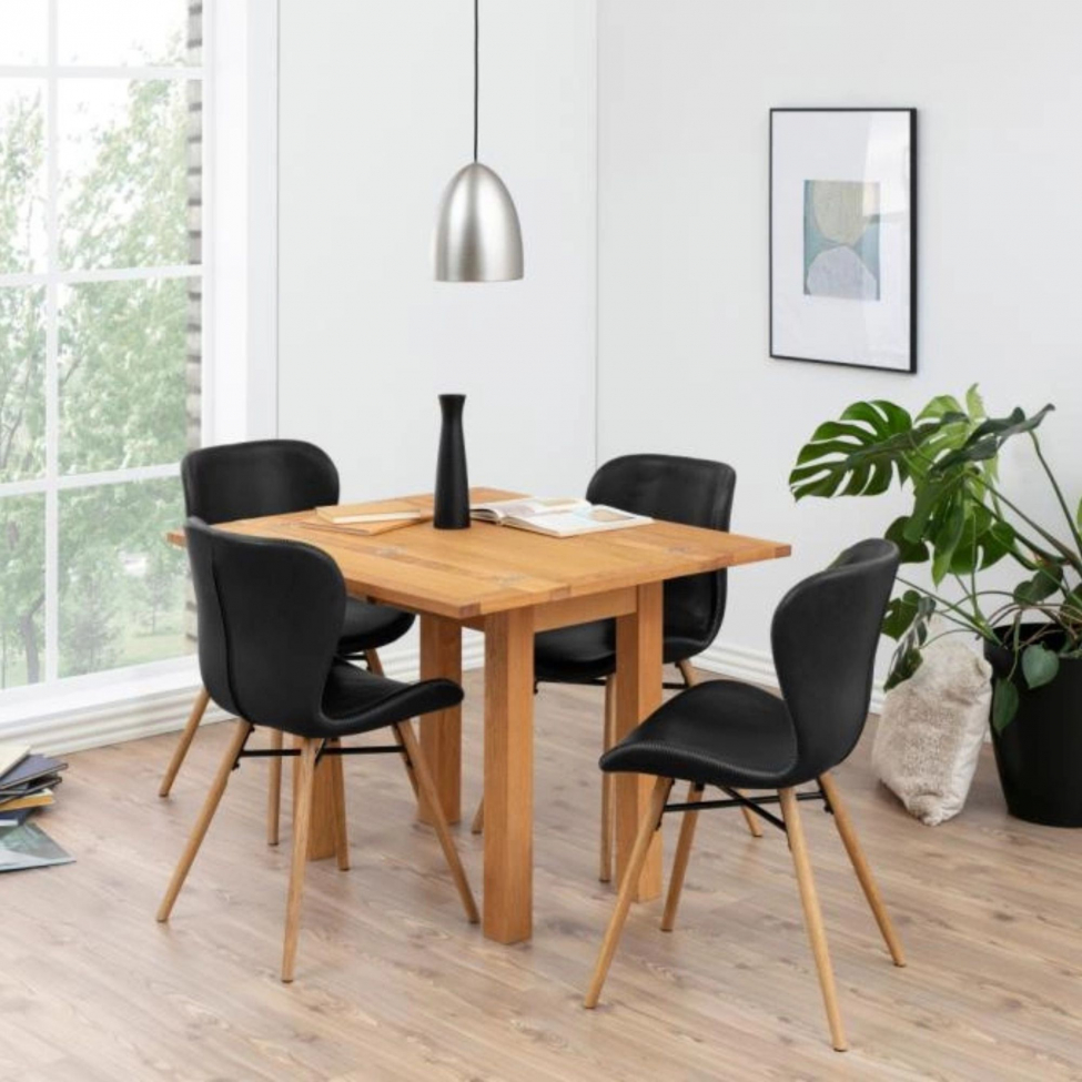 Sedia 'Böda' - Natur/Nero