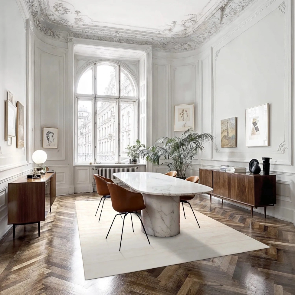 Tappeto in viscosa 'Jodhpur' - Beige chiaro