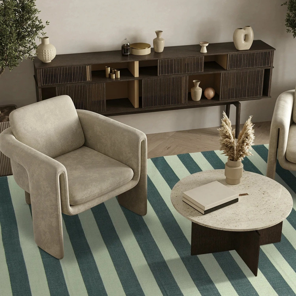 Tappeto in cotone 'Nilo' - Verde