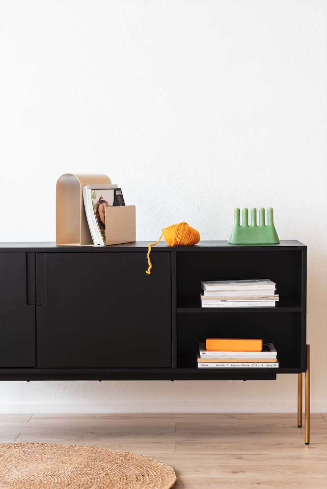 Sideboard 'Frölunda' - Nero/Ottone