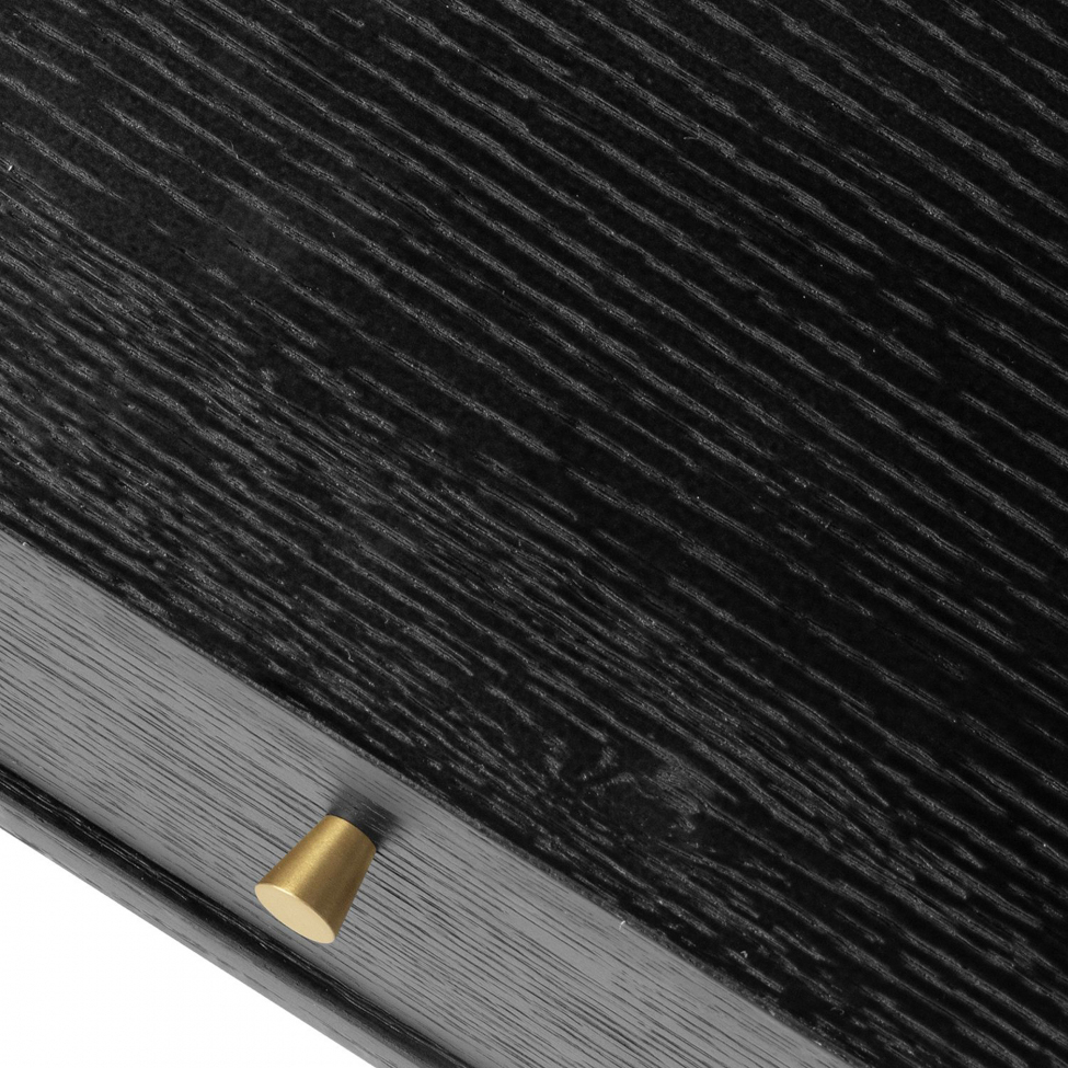 Scrivania 'Lux' - Nero/Ottone