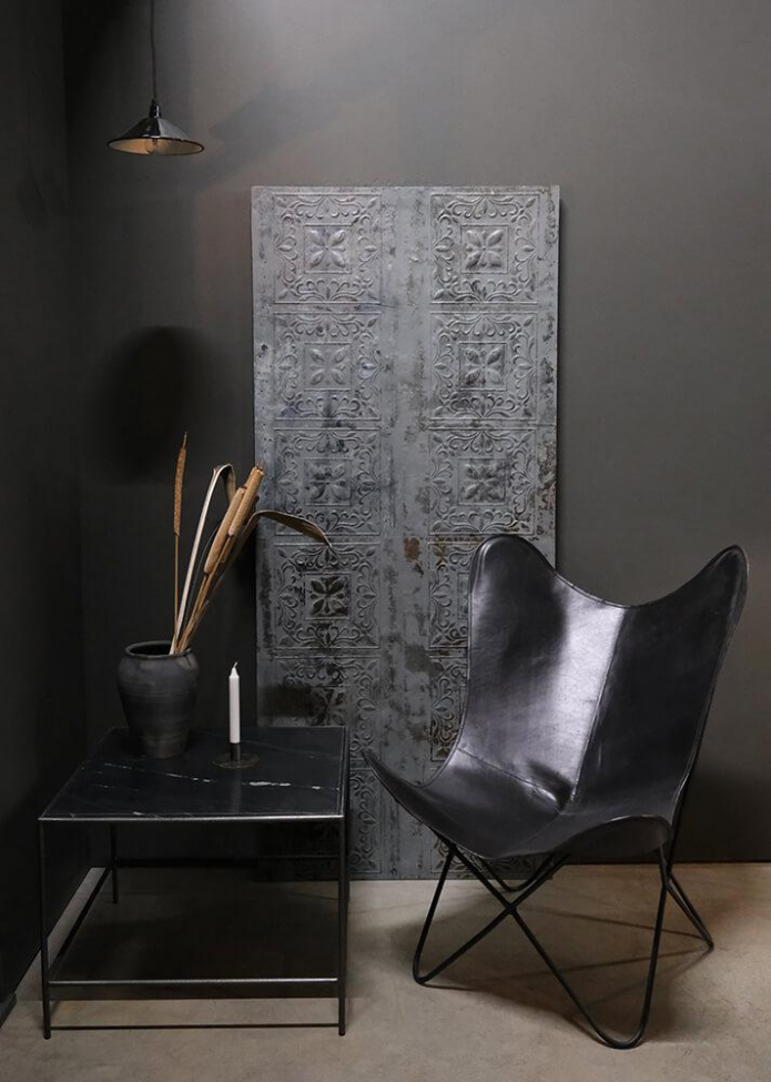 Tavolo da caffè 'Jamie' - Ferro/Nero