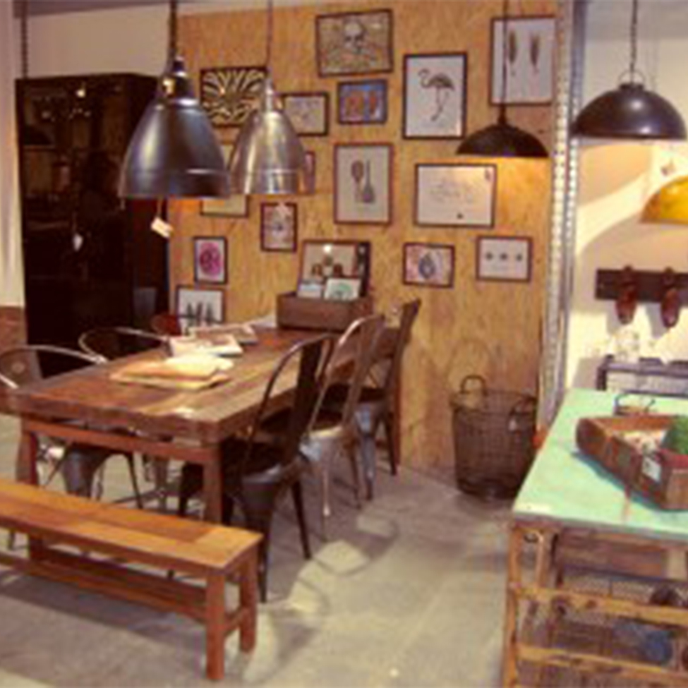 Lampada industriale 'Thormann' - Giallo/Patina