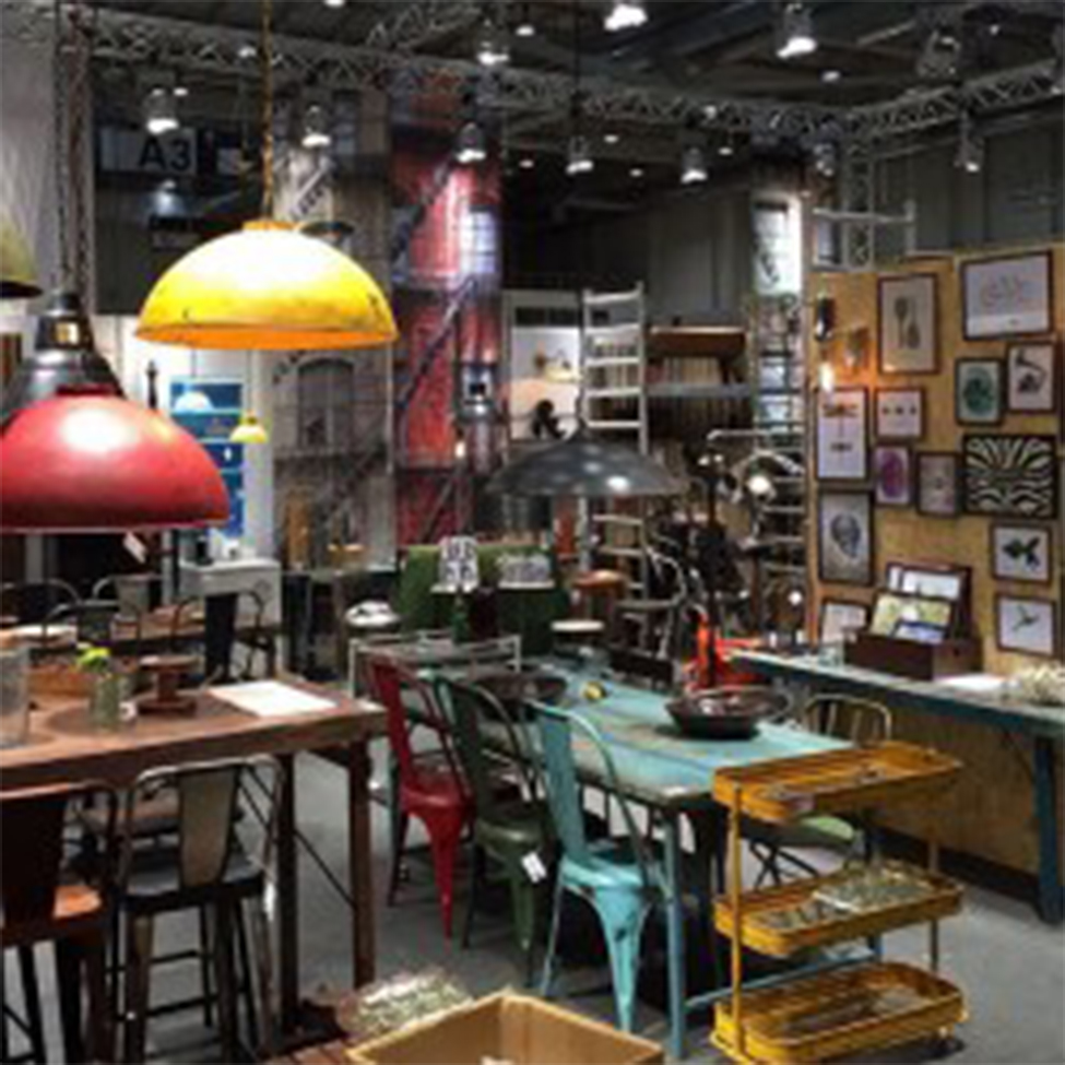 Lampada industriale 'Thormann' - Giallo/Patina