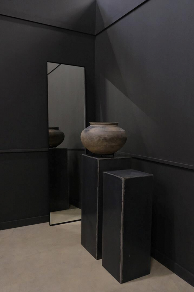 Specchio da terra 'Alex' - Nero