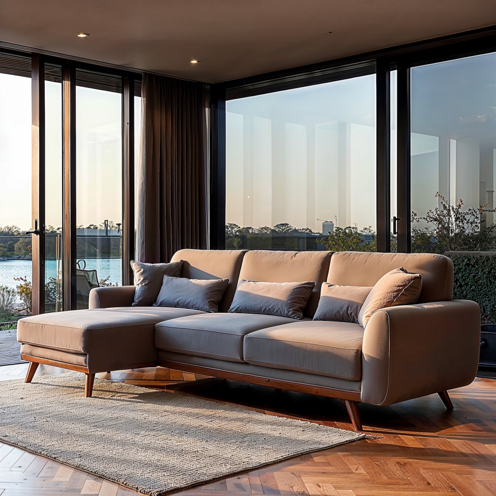 Divano letto 'Texas' - Grigio chiaro