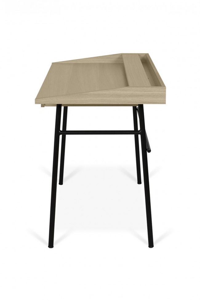 Scrivania 'Punt' - Rovere/Nero