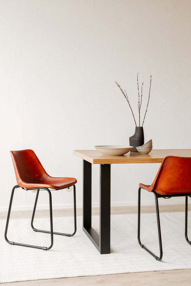 Sedia Vintage - Pelle/Ferro