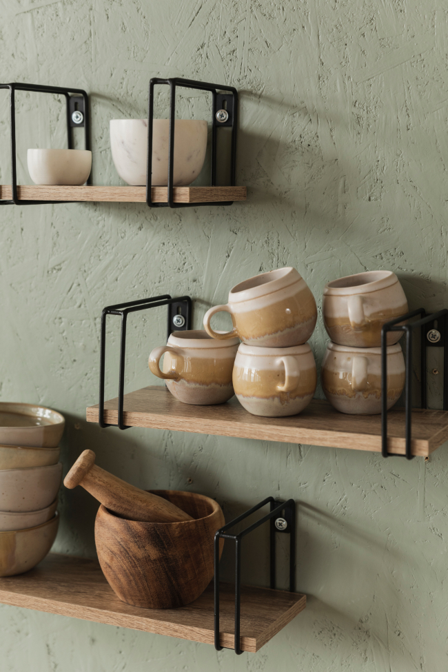 Mensole da parete 'Square' 3 pezzi - Rovere