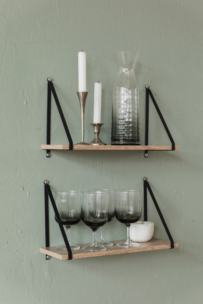 2-pezzi Mensole da parete 'Triangle' - Naturale