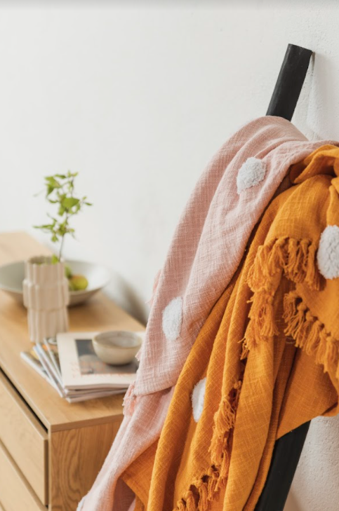 Coperta 'Dots' - Arancione