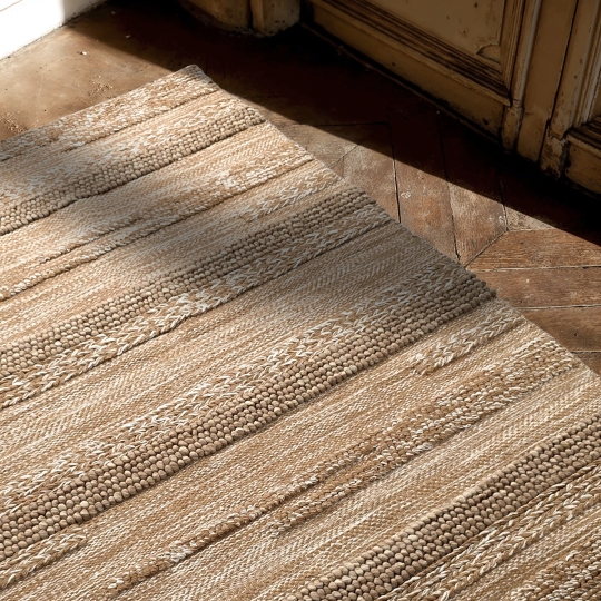 Tappeto di lana 'Almaty' - Marrone chiaro