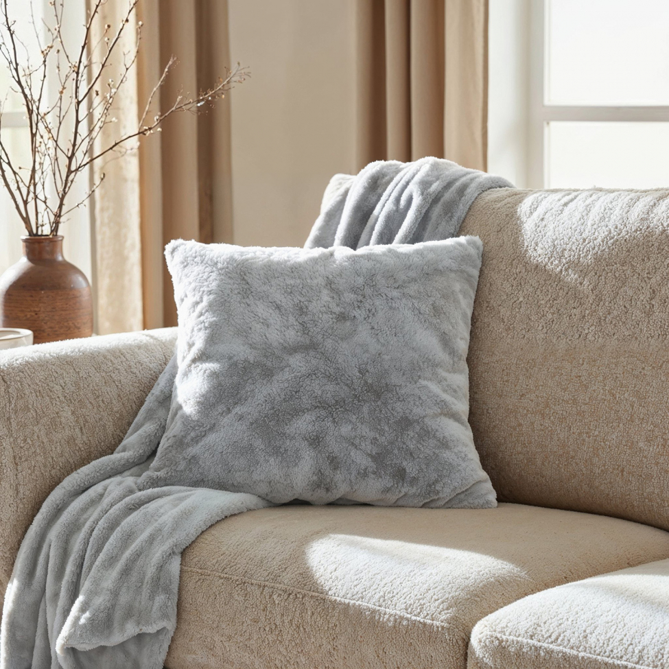 Coperta 'Aranga Super Soft Throw' 130x170cm - Grigio