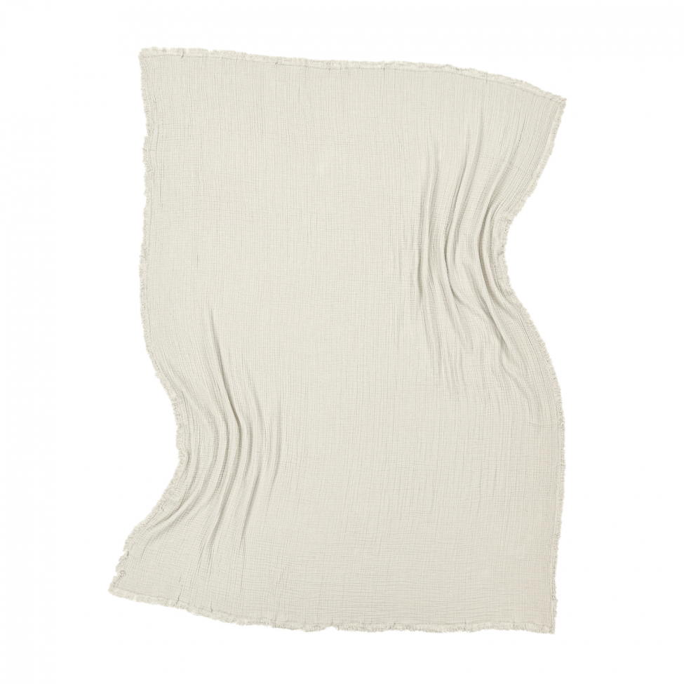 Coperta in mussola 'Dorena' 130x170cm - Grigio