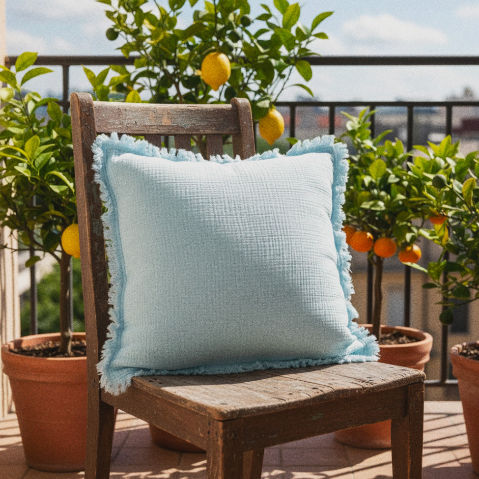 Fodera per cuscino 'Dorena' 45x45cm - Blu