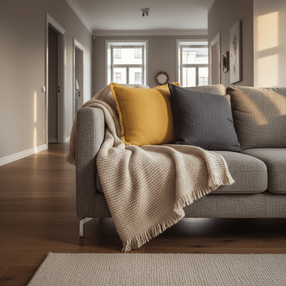 Fodera per cuscino 'Dorena' 45x45cm - Giallo