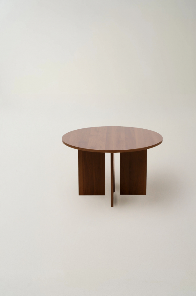 Tavolino 'Créme' Rotondo 75 cm - Noce