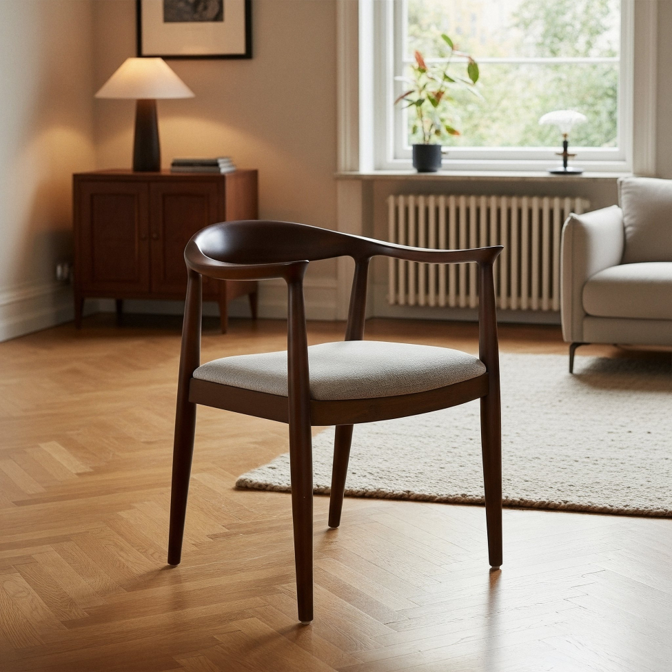 Sedia 'Ask' - Noce/Grigio