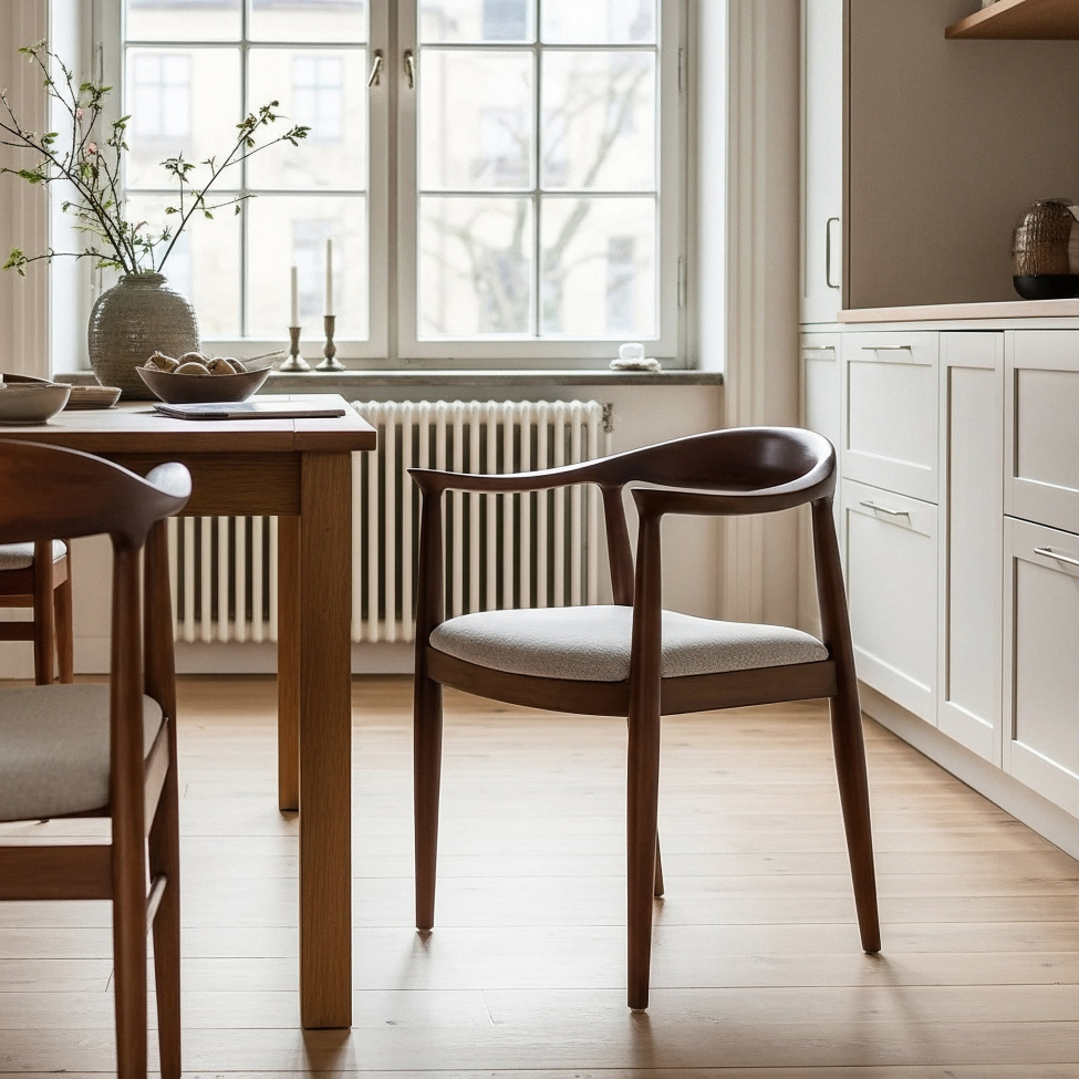 Sedia 'Ask' - Noce/Grigio