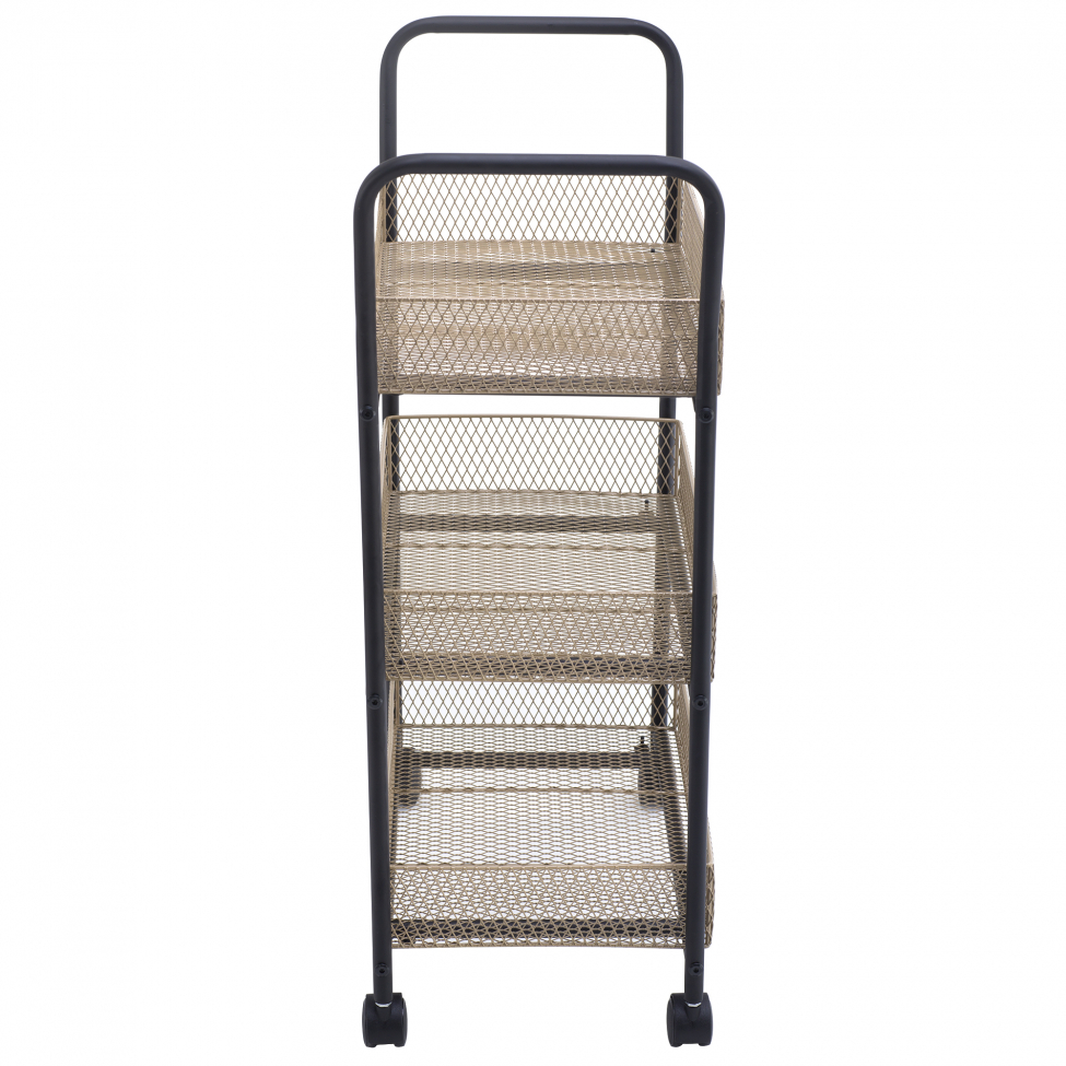 Carrello da cucina 'Nät' - Nero/Legno