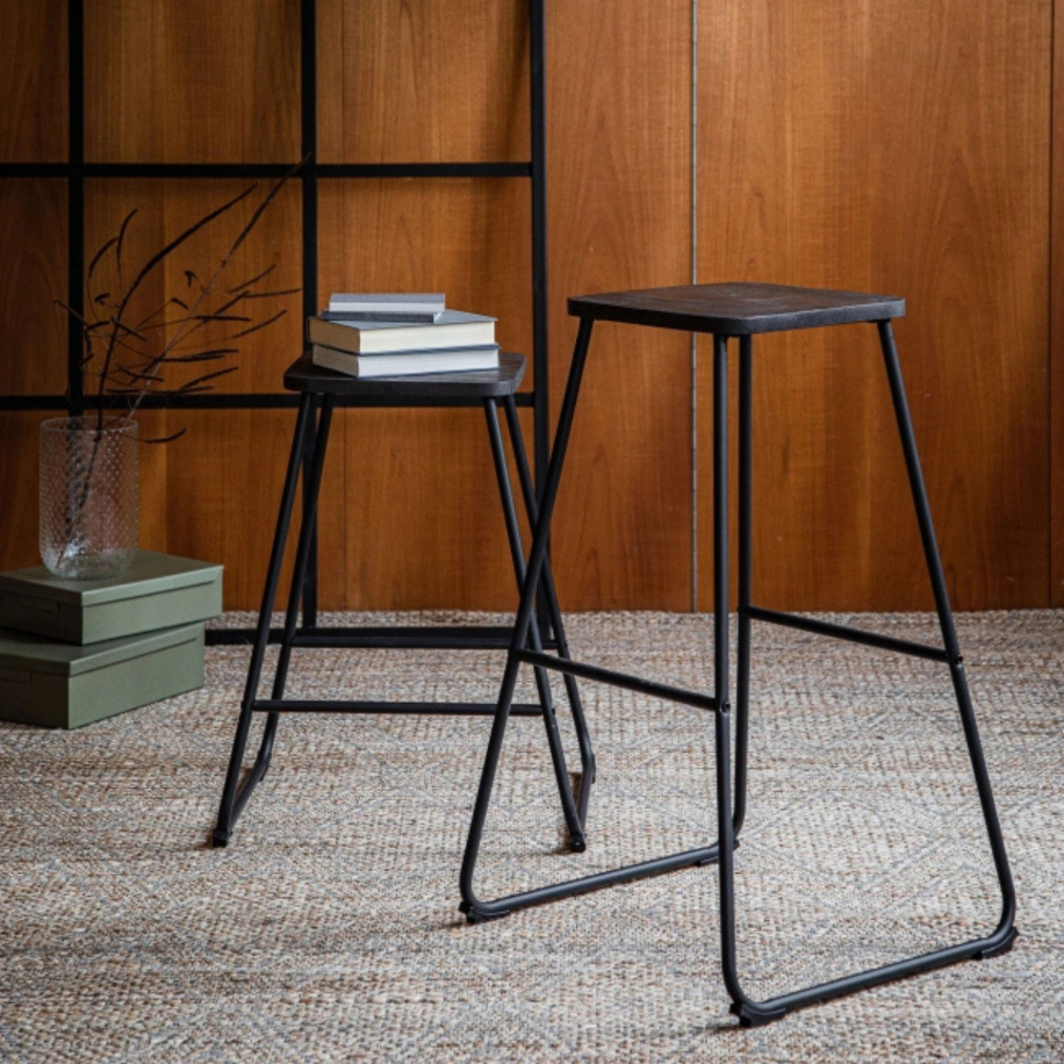 Sgabello 'Borås' - Marrone/Nero