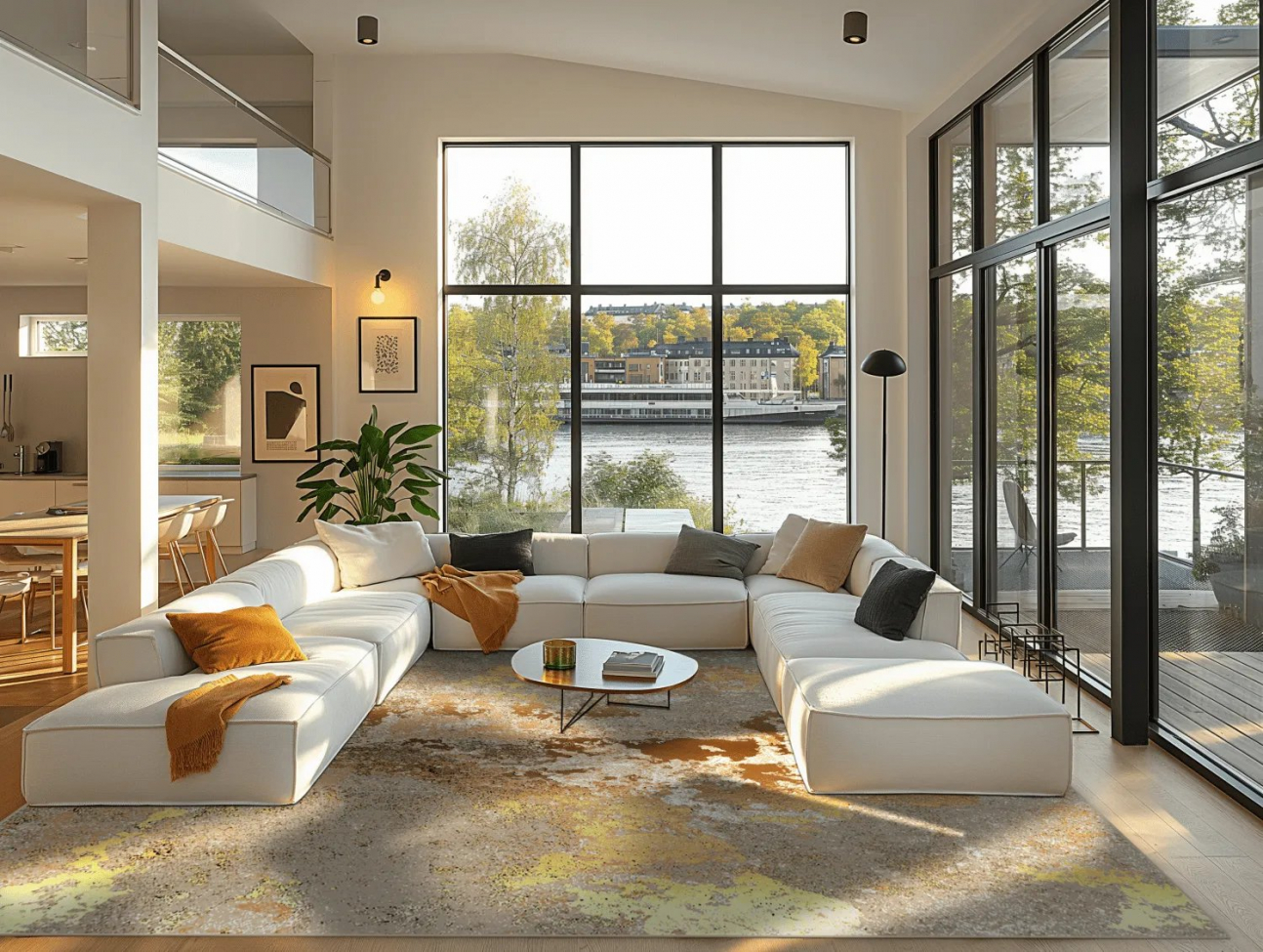 Tappeto Wilton 'Elena' 240x340cm - Beige/Oro