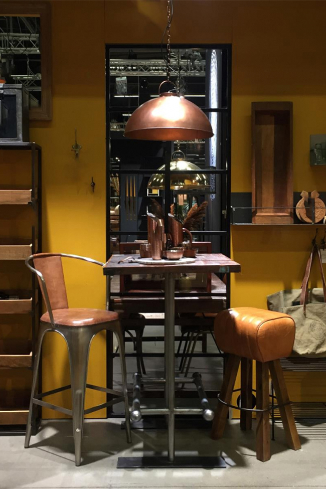 Lampada industriale vintage 'Thormann' - Rame