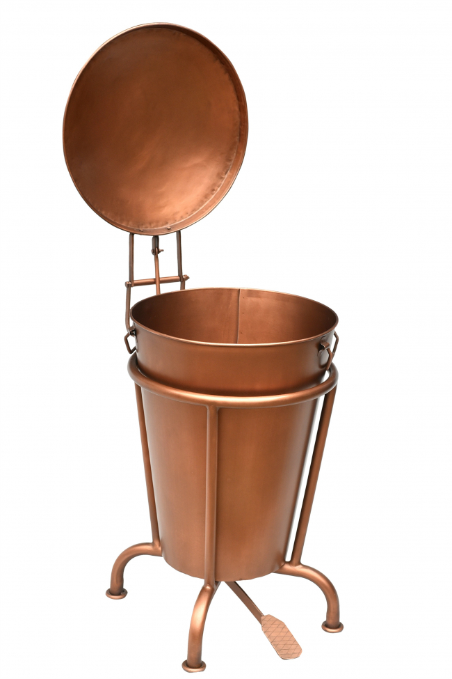 Cestino con pedale 'Klapp' - Rame