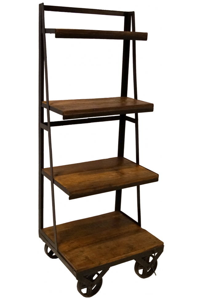 Libreria 'Rustica' - Ferro/Legno