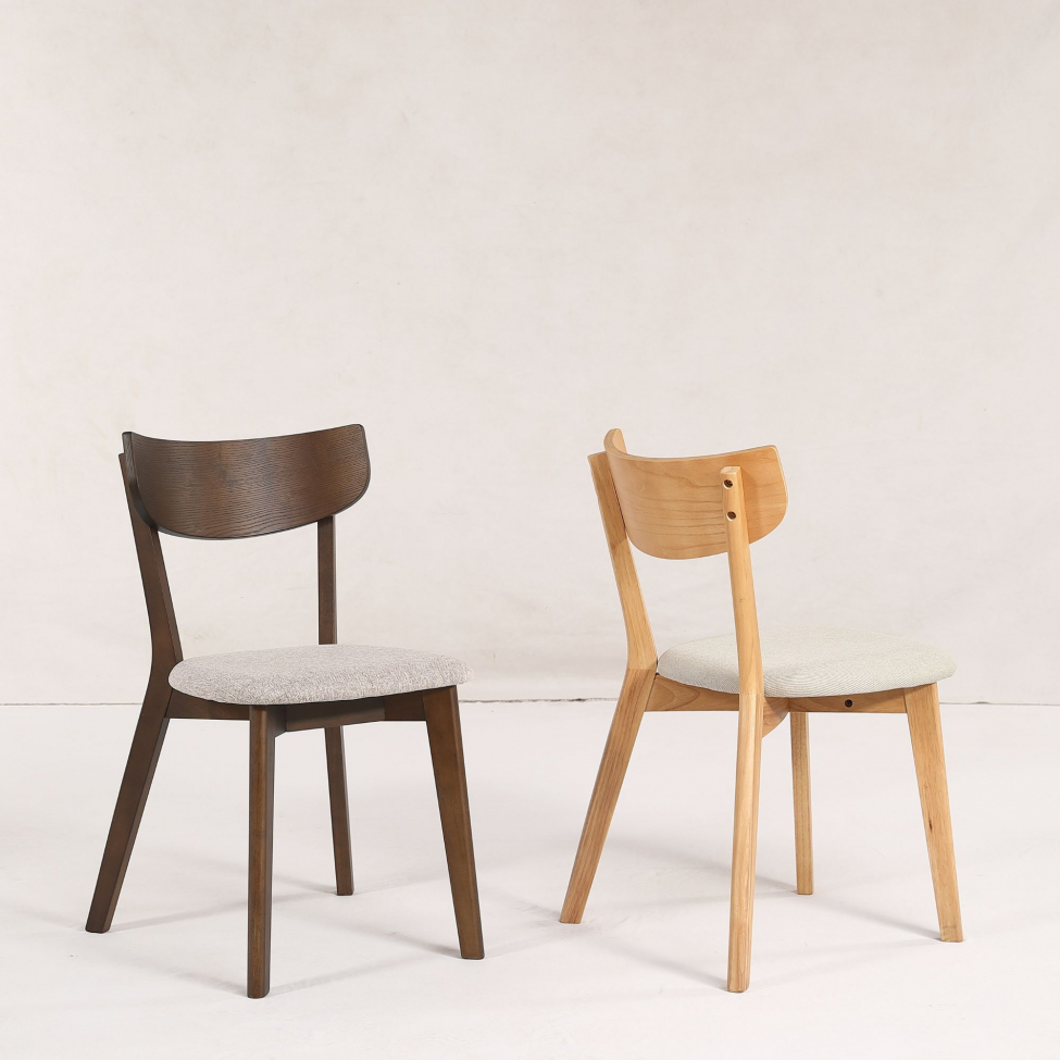 Sedia 'Saba'- Quercia/Beige