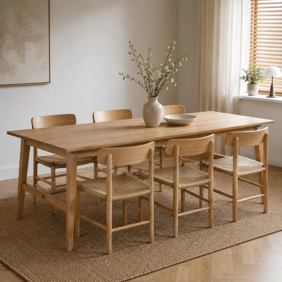 Tavolo da pranzo 'Alfors' 210x100cm - Naturale