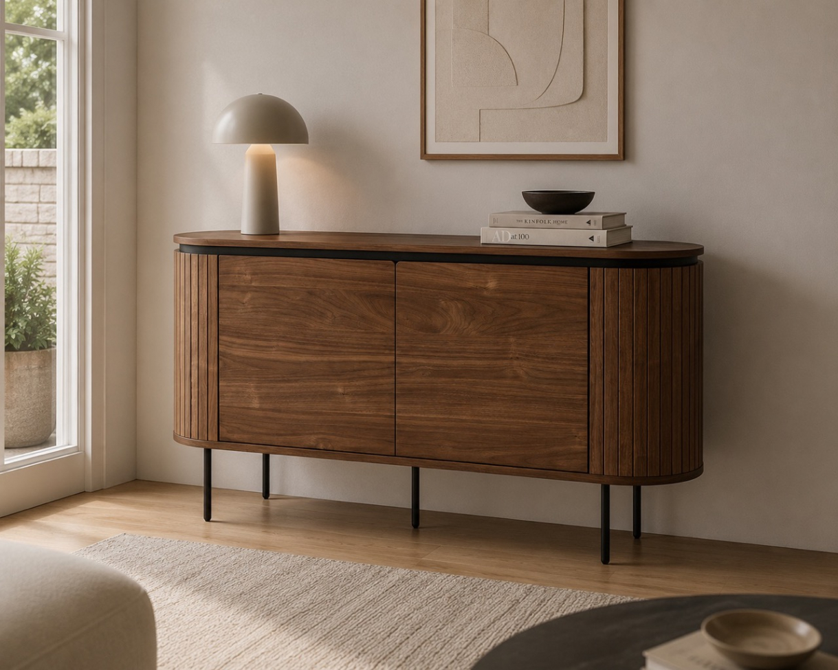 Sideboard 'Kärra' - Noce/Nero