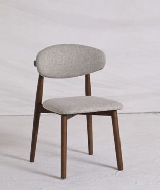 Sedia 'Milo' - Noce/Grigio