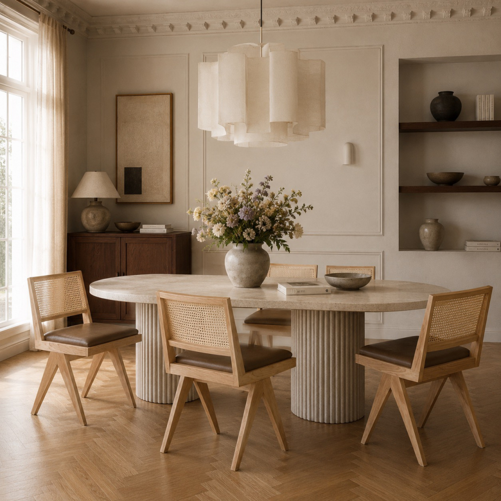 Sedia 'Jean' - Rovere/Marrone